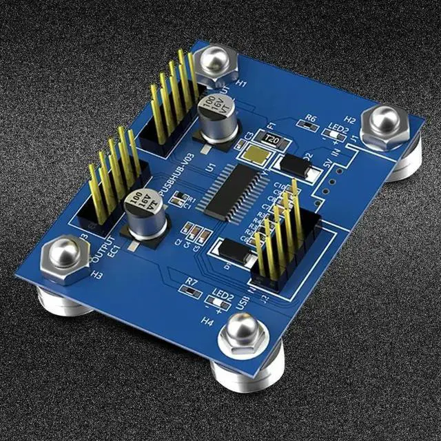 Alt view image 3 of 4 - 9Pin USB Splitter Expansion Card 1 to 2 USB2.0 9-Pin Extension Adapter Board For Desktop Motherboardd Header