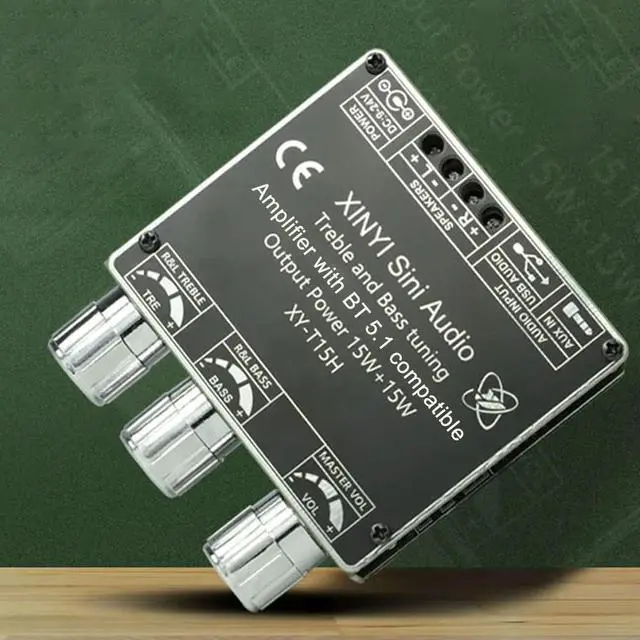 Alt view image 2 of 4 - XY-T15H Stereo Audio Power Amplifier Board Module Bluetooth-Compatible 5.1 APP Control for DIY Wireless Speakers