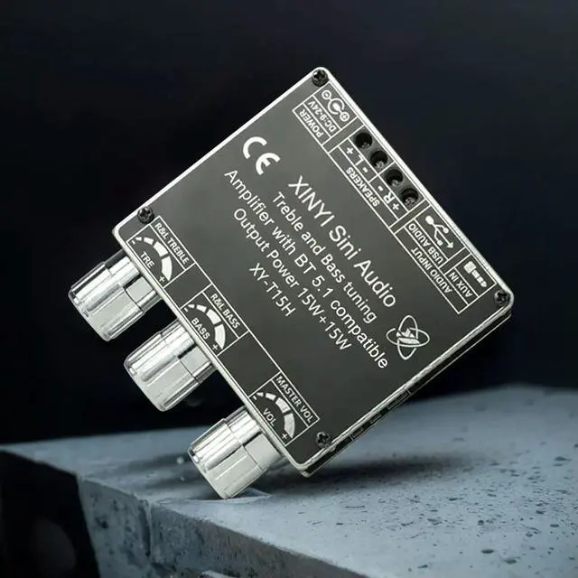 Alt view image 3 of 4 - XY-T15H Stereo Audio Power Amplifier Board Module Bluetooth-Compatible 5.1 APP Control for DIY Wireless Speakers