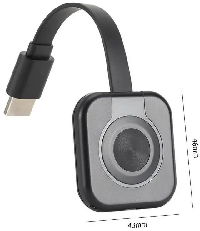 Alt view image 4 of 4 - Wireless Display Dongle 2.4ghz Hdmi-compatible Video Transmission 1080p TV Stick Adapter for Car Home Office for Mirascreen