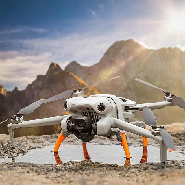 Alt view image 3 of 4 - Protect Camera Landing On Bracket Stand Quick Release Foldable Extended Kit Drone Accessories Height Extender Leg for Mini 4 Pro