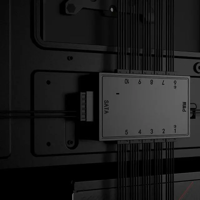 Alt view image 2 of 4 - 1 To 10 Multi Splitter 4 Pin PWM Splitter Adapter HUB SATA Interface for PC Case