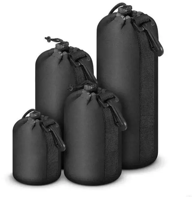 Alt view image 2 of 4 - 4Pcs Waterproof Camera Case Drawstring Bag Vintage DSLR Camera Bag Soft Lens Case Gadget for Traveling Camera Bag