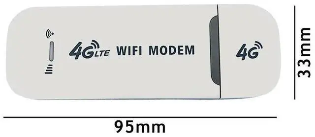 Alt view image 4 of 4 - Plastic USB 150Mbps Modem Stick Portable Wireless Adapter 4G Card Router for Laptop USB Wi-Fi Router