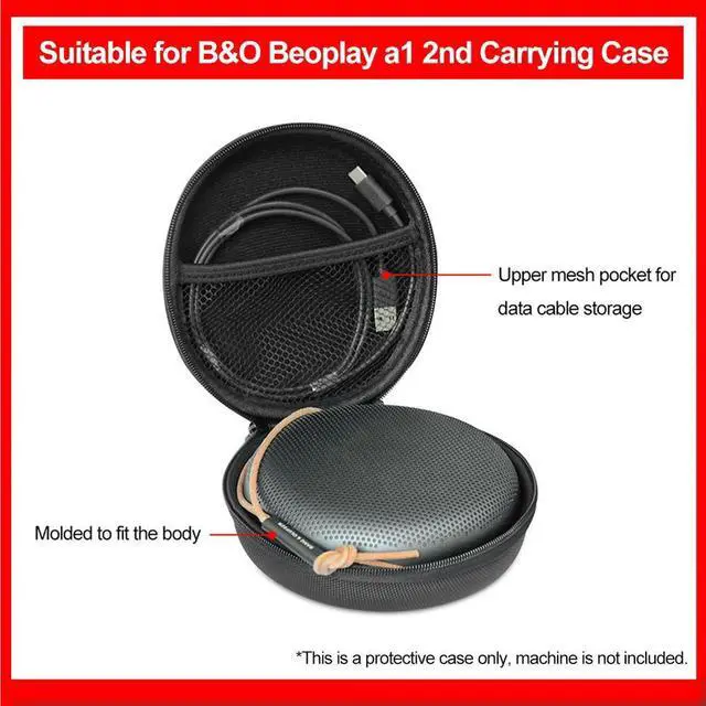 Alt view image 4 of 4 - Carrying Case Protective BT Speaker Cover Case with Carabiner Travel Case for B&O BeoPlay for Bang & Olufsen Beoplay