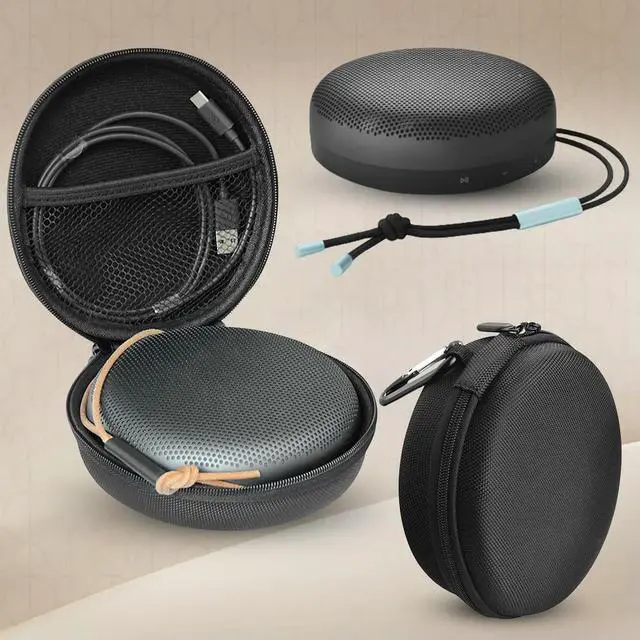 Alt view image 3 of 4 - Carrying Case Protective BT Speaker Cover Case with Carabiner Travel Case for B&O BeoPlay for Bang & Olufsen Beoplay