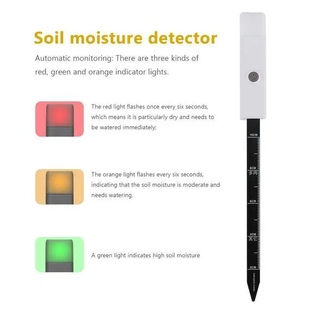 Alt view image 2 of 7 - Automatic Soil Moisture Meter For Plants,Plant Moisture Meter, Plant Water Meter, House Plant Soil Moisture Meter
