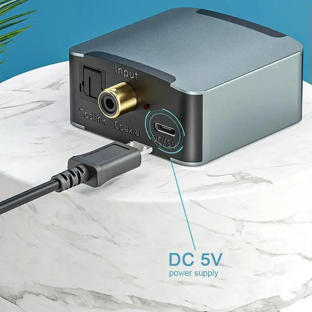 Alt view image 3 of 4 - Toslink Coaxial To RCA R/L Audio Decoder SPDIF DAC Optical/Coaxial To RCA 3.5mm Audio Output DAC Amplifier Decoder for TV