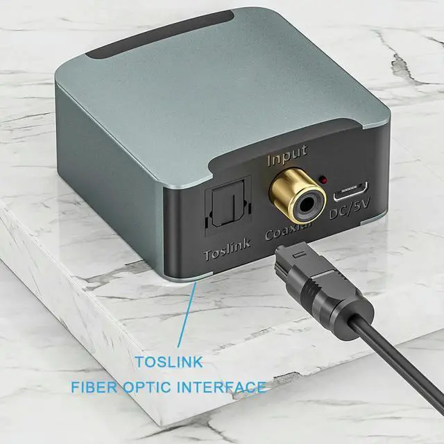 Alt view image 4 of 4 - Toslink Coaxial To RCA R/L Audio Decoder SPDIF DAC Optical/Coaxial To RCA 3.5mm Audio Output DAC Amplifier Decoder for TV