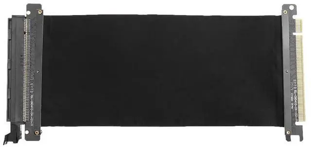 Alt view image 3 of 4 - PCI Express High Speed 16x Flexible Cable Extension Port Adapter Riser Card