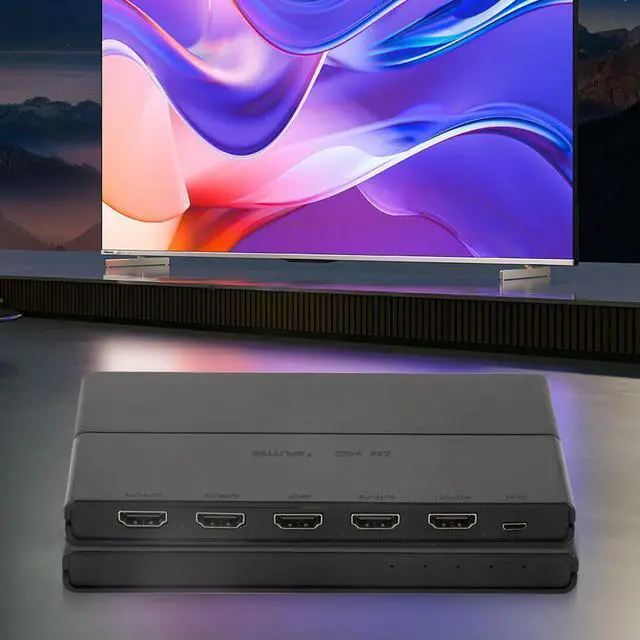 Alt view image 3 of 4 - HDMI-Compatible Switcher Multi-Purpose HDMI-Compatible Converter Easy Install 1080P HD Audio Video Splitter for TV Streaming Box