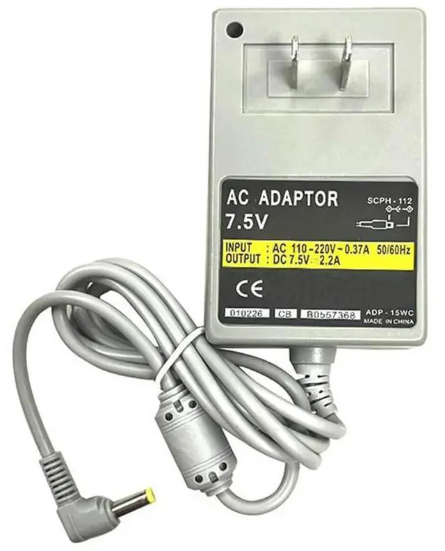 Main image of Game Console Adapter Charger AC Power Adapter Durable Auto-Voltage for PS1 PSOne Slim US Plug