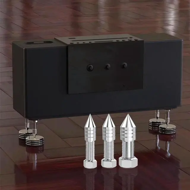 Alt view image 4 of 7 - 1 Pcs Stainless Steel Speaker Spikes Hifi Audio AMP Subwoofer M8_L50A