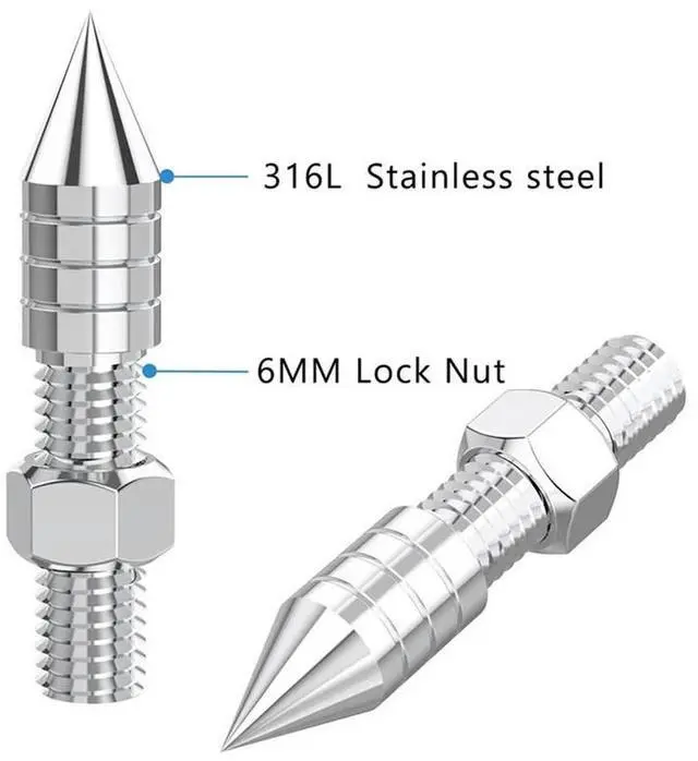 Main image of 1 Pcs Stainless Steel Speaker Spikes Hifi Audio AMP Subwoofer M8_L50A