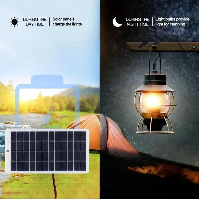 Alt view image 2 of 4 - 10W Solar Charger with Carabiner 12V Cells Power Bank Polysilicon Solar Charger Plate Portable for Outdoor Lamp Pump
