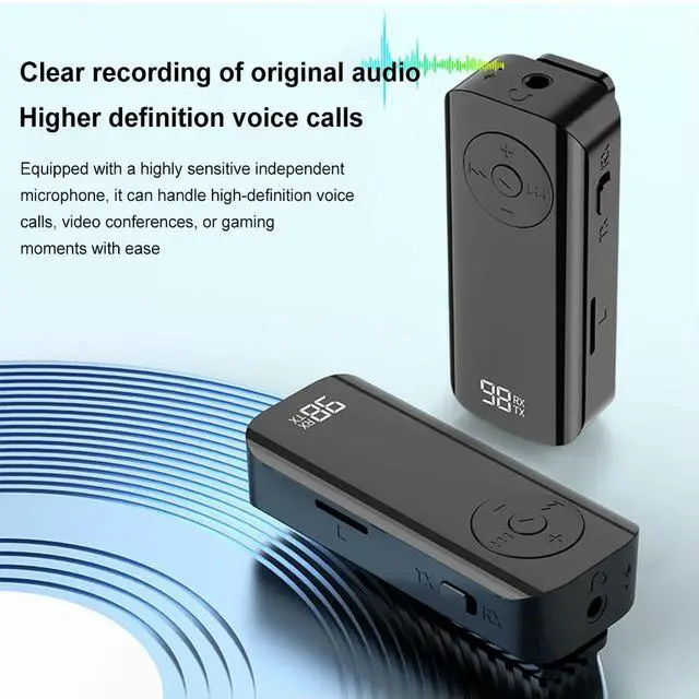 Alt view image 4 of 4 - BT 5.3 Jack Audio Receiver 3.5mm Wireless Audio Receiver with LED Display for Home Stereo/Wired Headphones/Speaker