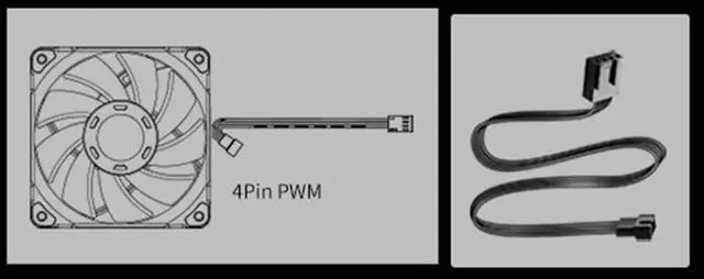 Main image of Cooling Case Fan 4-Pin PWM Computer Case Fan 1800RPM Silent Cooling Fan with Hydraulic Bearing for Computer Cases Cooling