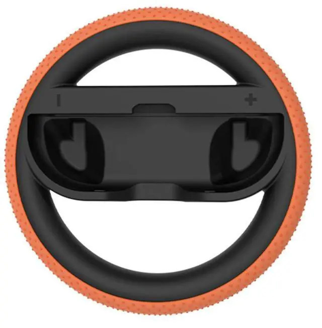 Alt view image 4 of 4 - For Ns2 2Pcs L/R Handle Steering Wheel with Silicone Pad Round Steering Wheel Grip Holder Non-Slip Game Attachment Accessories