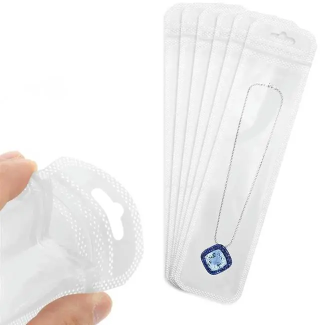 Alt view image 3 of 7 - 100Pcs Pen Packaging Bags, Transparent Pen Bags For Beaded Pens Reseale Pouch Zipper Bags For Pen Keychain