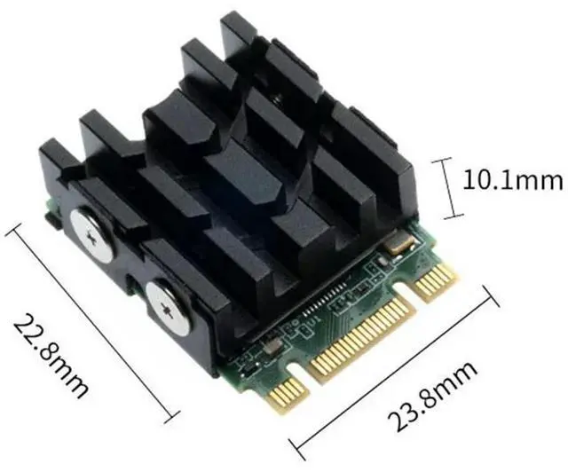 Alt view image 4 of 4 - M.2 Solid Disk Drive Radiator M.2 NVME 2230 SSD Heatsink with Pads SSD Heat Sink for Desktop Computer 2230 SSD Cooling