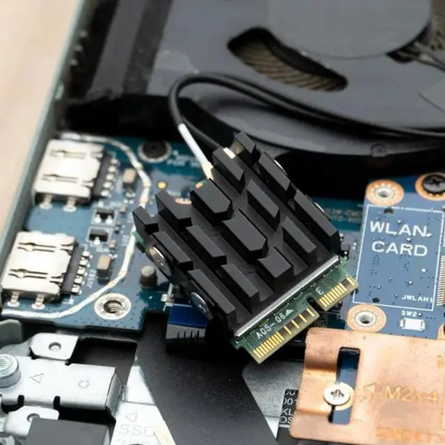 Alt view image 3 of 4 - M.2 Solid Disk Drive Radiator M.2 NVME 2230 SSD Heatsink with Pads SSD Heat Sink for Desktop Computer 2230 SSD Cooling
