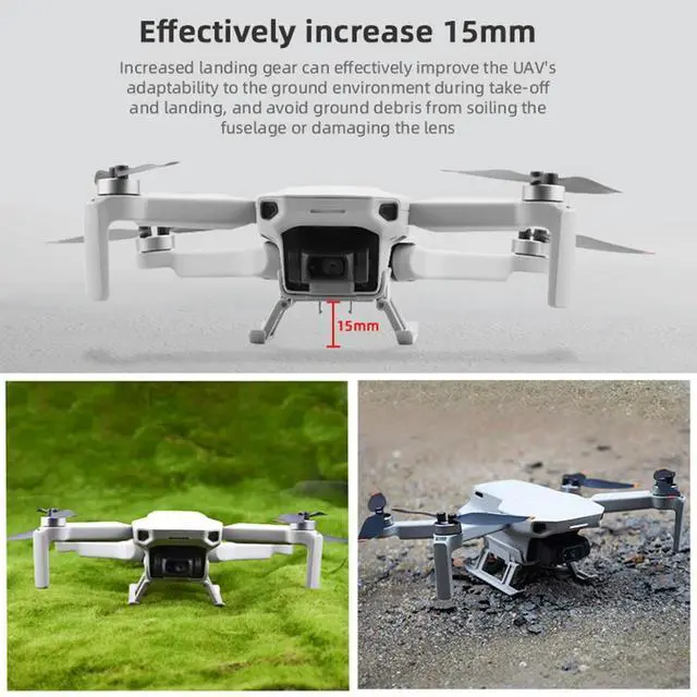 Alt view image 3 of 4 - Protector Drone Accessories Landing Gear Leg Height Foldable Landing Gear Tripod Stand for Mini 2/Mavic Mini