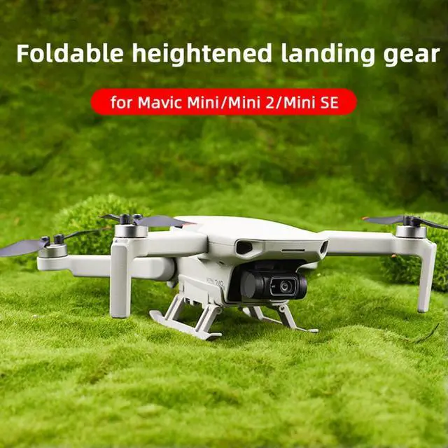 Alt view image 2 of 4 - Protector Drone Accessories Landing Gear Leg Height Foldable Landing Gear Tripod Stand for Mini 2/Mavic Mini