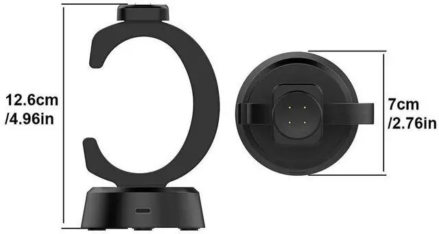 Alt view image 4 of 4 - Magnetic Charger Dock Stand with Cable Charging Cradle Charge Station Base for Google Pixel Watch 3/Watch 2/Fitbit ACE LTE