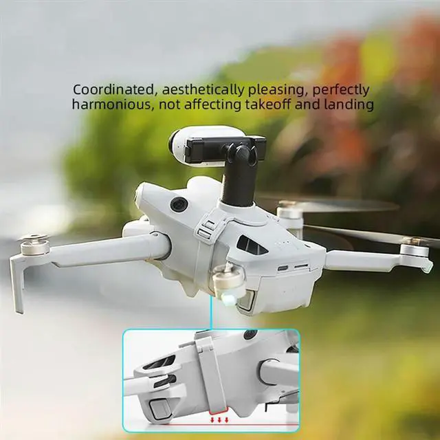 Alt view image 3 of 7 - For MINI 4 PRO Upper Mounting Bracket For Panoramic Sports Camera Adapter Base Multifunctional Accessories