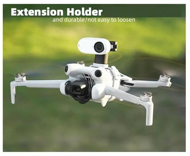 Alt view image 2 of 7 - For MINI 4 PRO Upper Mounting Bracket For Panoramic Sports Camera Adapter Base Multifunctional Accessories