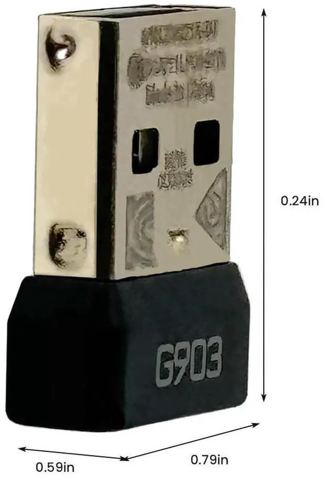Alt view image 4 of 4 - Mouse Receiver Adapter USB Dongle Wireless Dongle Adapter for G903 Wireless Mouse