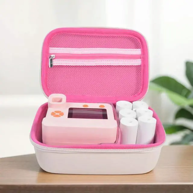 Alt view image 2 of 4 - EVA Hard Carrying Case Shockproof Travel Protective Box with Lanyard Bag for VTech/KidiZoom PrintCam & Print Rolls Paper