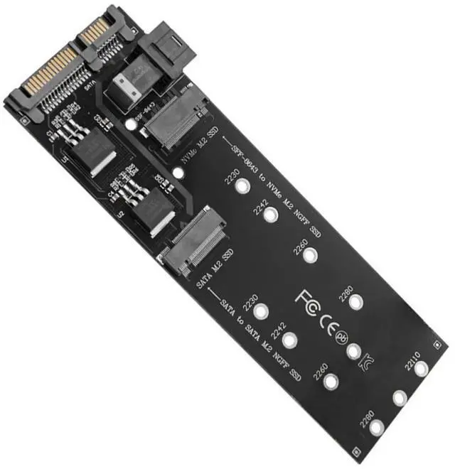 Main image of SFF-8643 To M.2 U2 Kit NGFF M-Key To Slimline SAS NVME PCIe SSD 22Pin SATA Adapter SSD Converter for Laptop Desktop Mainboard