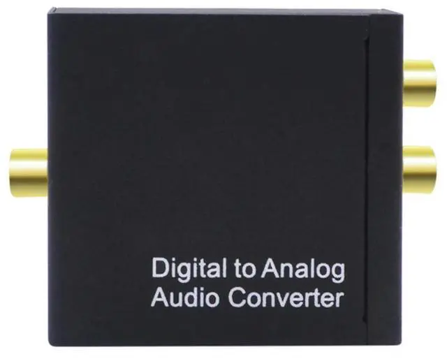 Alt view image 2 of 4 - 192KHz SPDIF Optical To Analog L/R RCA Converter Optical To 3.5mm Jack Adapter Optical To L/R DAC Decoder