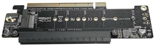 Main image of PCIe X16 To X8+X4+X4 Splitter Card Adaptor M.2 NVMEx2 Input Ports Adapter Card Expansion Card Support 2280/2260/2242/2230 SSD