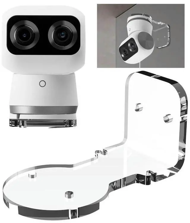 Main image of Wall Mount Acrylic Bracket Save Space Universal Adhesive Shelf Adhesive Wall Mount Compatible with Eufy Security Indoor Cam S350