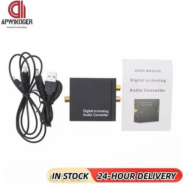 Main image of 192KHz SPDIF Optical To Analog L/R RCA Converter Optical To 3.5mm Jack Adapter Optical To L/R DAC Decoder