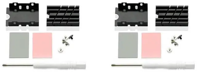 Alt view image 4 of 4 - 2X M.2 2242 Solid State Drive Radiator SSD Cooling Heatsink Nvme2242 Solid State Drive SSD Heat Sink Cooling Vest