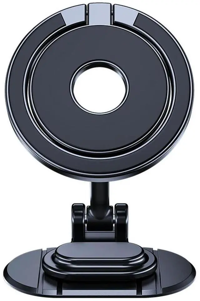 Main image of Dual Magnetic Car Phone Holder 360° Rotation GPS Phone Bracket Foldable Cell Phone Stand for 15 14 13 12