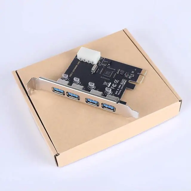 Alt view image 4 of 4 - USB PCIE Adapter Card test Board  Expansion Extender Card 4 Ports PCI Express USB 3.0 High-speed Adapter for PC