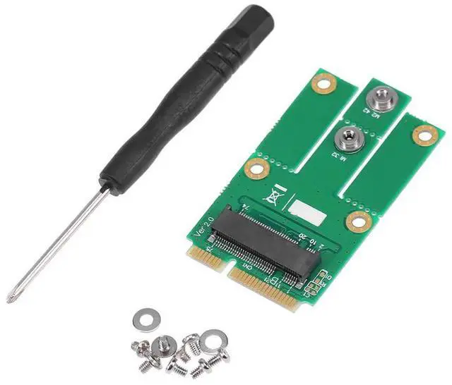 Alt view image 4 of 4 - M.2 B Key to Mini PCI-E Converter Adapter Card with SIM Card Slot