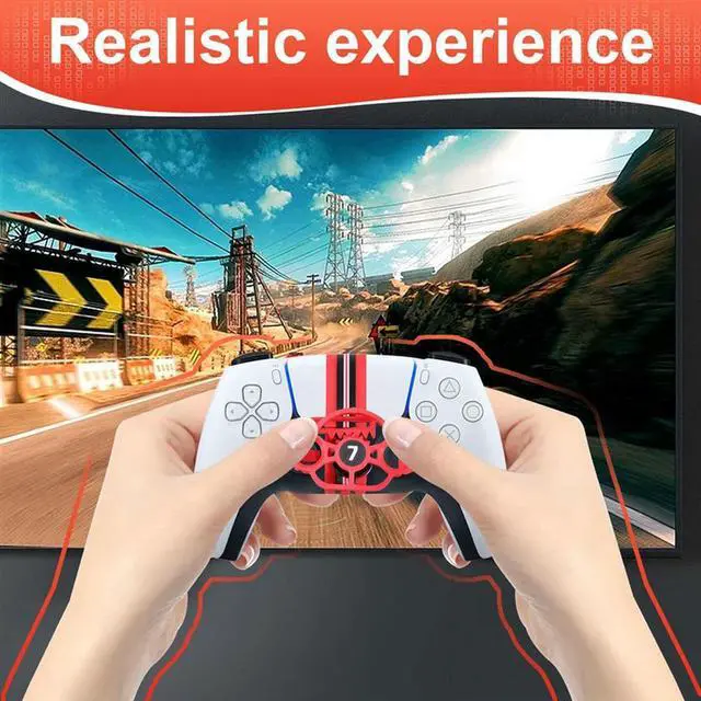 Alt view image 2 of 4 - Gamepad Steering Wheel Racing Game Controller For PS4 Handle Game Joystick Gaming Handle Accessories A