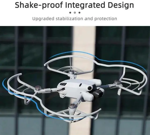Alt view image 2 of 4 - For Mini 4 Pro Anti-Collision Ring Propeller Blade Protection Ring Quick-Release Anti-Shake Propeller Cover Accessories