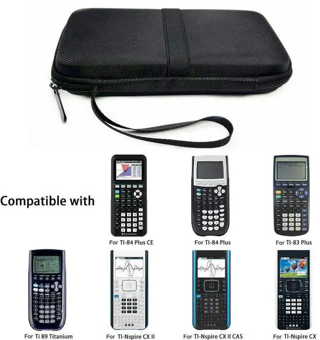 Alt view image 3 of 4 - Graphing Calculator Hard  Carrying Case Waterproof Shockproof  for Texas Instruments TI-84 Plus CE/TI-84 Plus/TI-83 Plus/TI-86