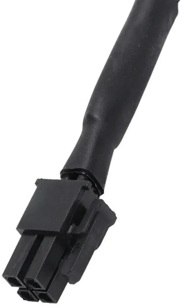 Alt view image 3 of 4 - 8X Sleeved ATX 4 Pin P4 Male To ATX P4 Female CPU Power Extension Cable Black