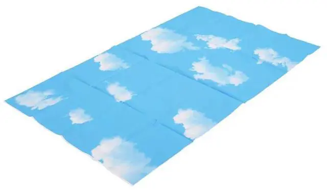 Alt view image 4 of 4 - 2 Pcs 3X5ft Blue Sky White Cloud Photography Backdrop Screen Background Studio Props