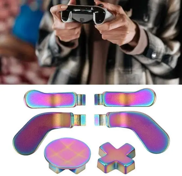 Alt view image 2 of 4 - 6 in 1 l Controller Parts with 4 Paddles 2 D-pad Gaming Accessory Replacement Accessories Parts for Xbox One Elite Series 2