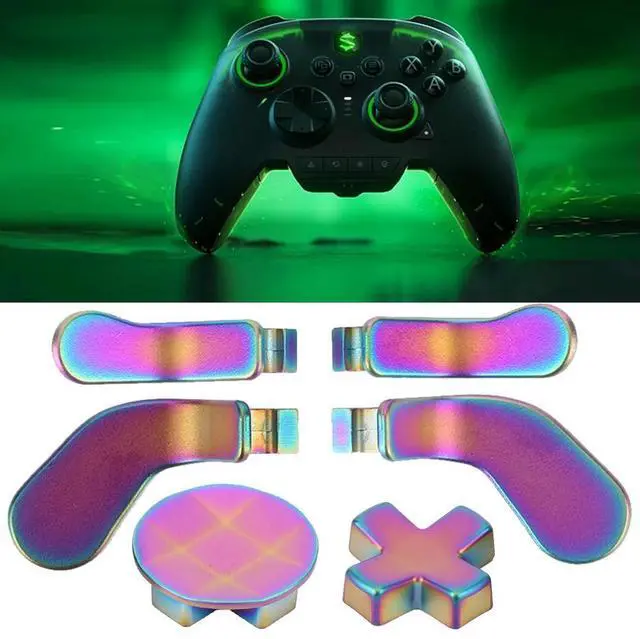 Alt view image 3 of 4 - 6 in 1 l Controller Parts with 4 Paddles 2 D-pad Gaming Accessory Replacement Accessories Parts for Xbox One Elite Series 2