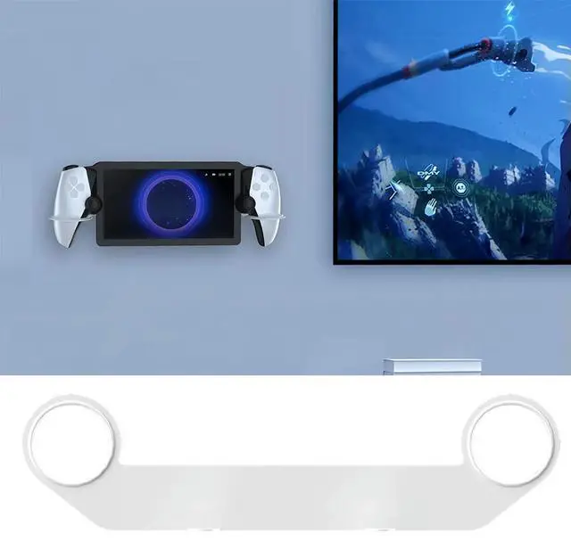 Alt view image 2 of 4 - For Portal Console Wall Mount Bracket Space Saving Game Console Bracket for PS5 Portal Display Stand