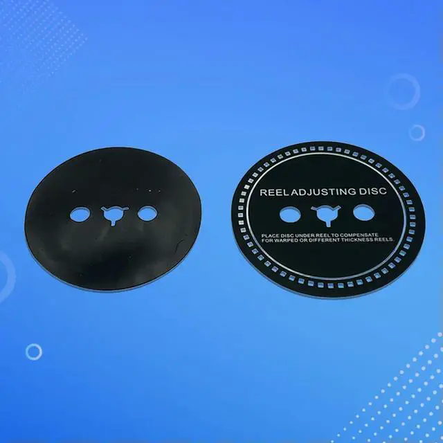 Alt view image 3 of 4 - 2 PCS SpGasket SpSilicone 0.9MM SpDisc Black Trident / NAB Adapter Spfor Reel To Reel Tape Recorders